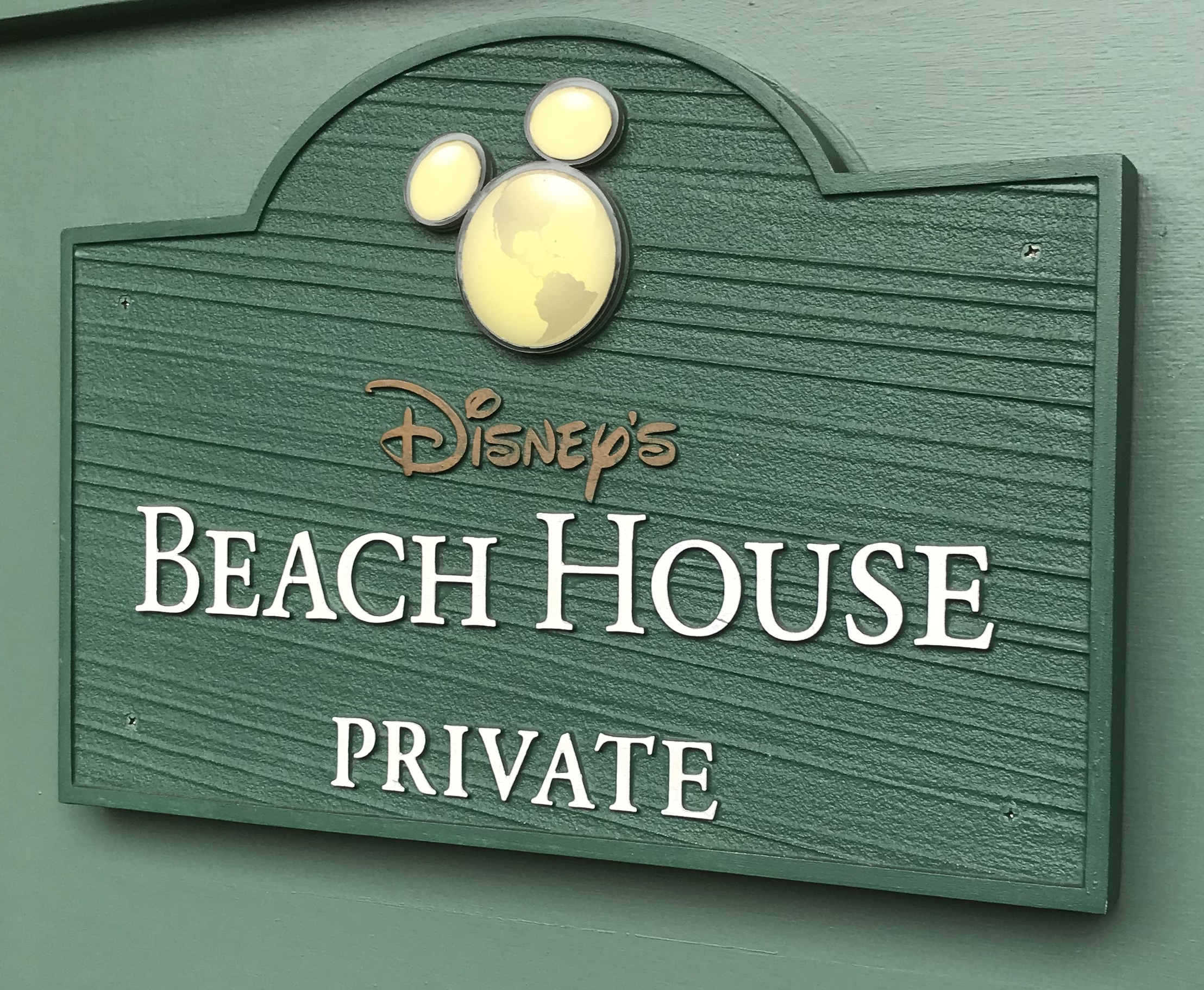 Private Disney Beach House | Small Signage