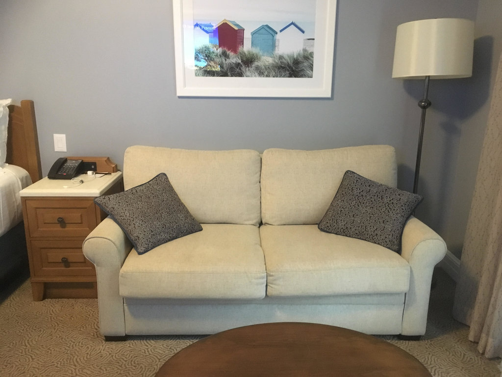 Beach Club Studio | Double Seater Sofa near Bed Area