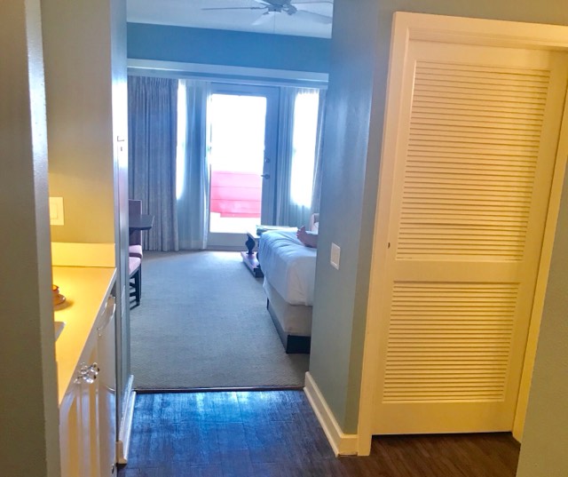 Boardwalk Villas Deluxe Studio | Hallway From Bathroom Going To The Room