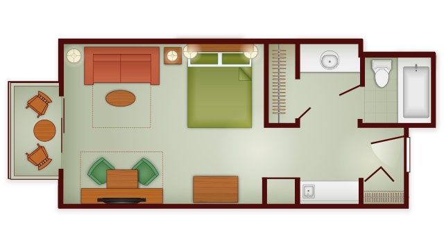 DVC Points | Boulder Ridge Deluxe Floorplan