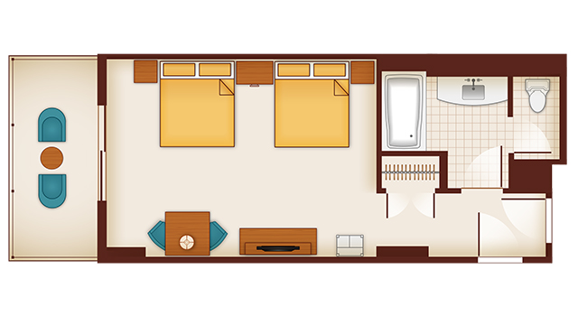 Aulani - Hotel Room Floor Plan