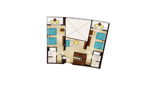 Bay Lake - Grand Villa Second Floor Floor Plan