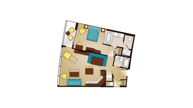 Bay Lake - One-Bedroom Floor Plan