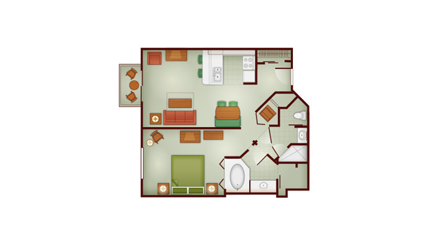 Boulder Ridge - One Bedroom