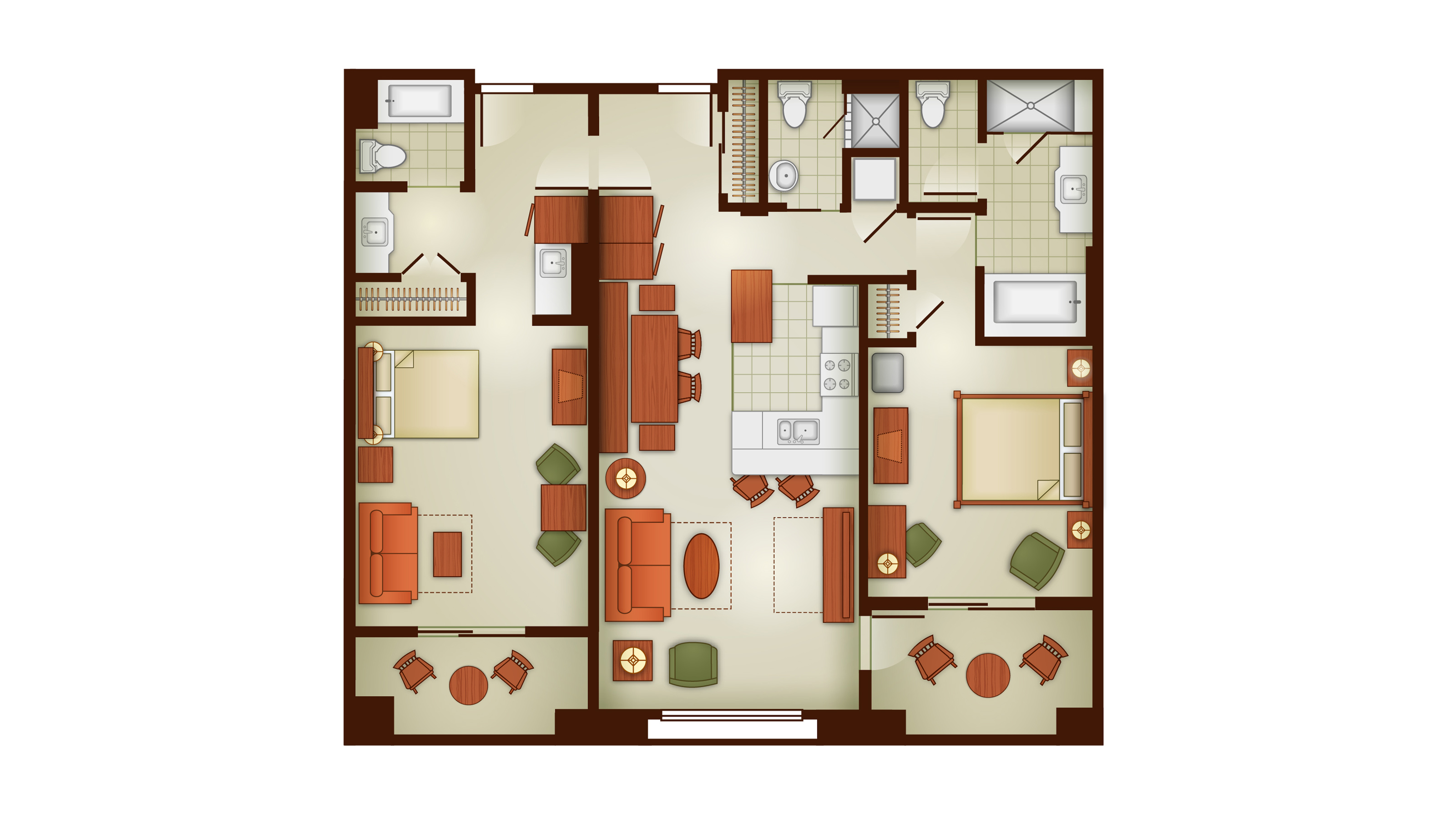 GCV - Two Bedroom Lock Off