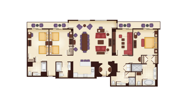 Grand Floridian - Grand Villa Floor Plan