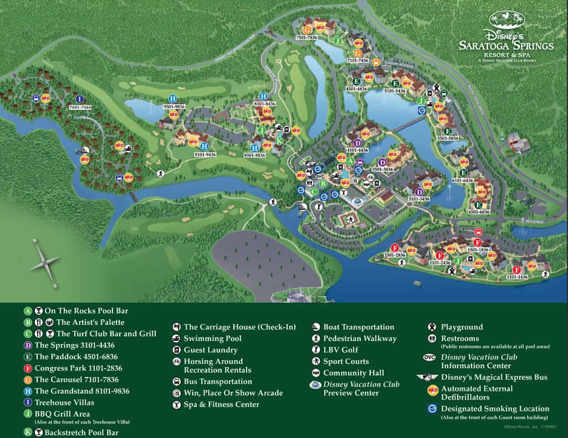 Saratoga Spring Resort | Maps