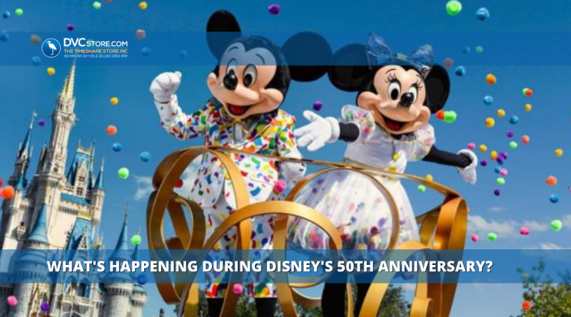 DVC Store Info: WDW 50th Anniversary | Mickey and Minnie in Parade