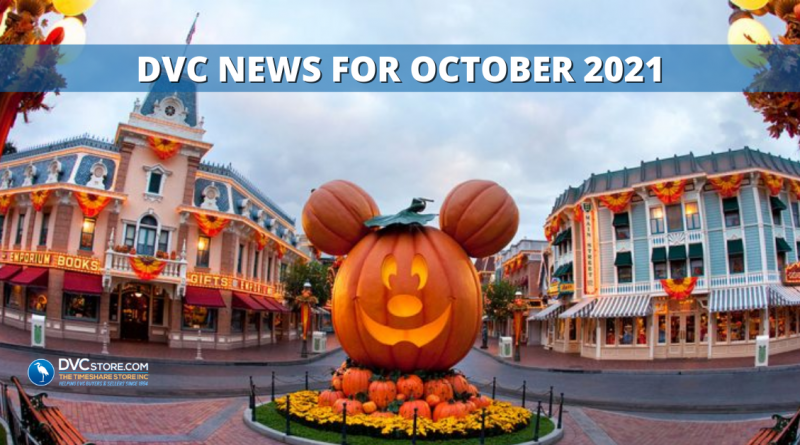 DVC News for Disney in October 2021