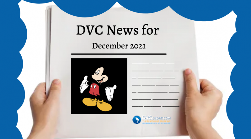 DVC News for December 2021 | Disney Newspaper with Mickey on the Cover