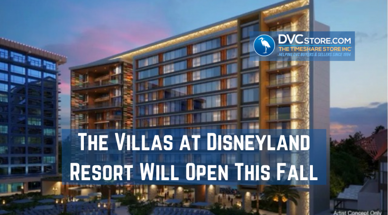 The Villas at Disneyland Resort Will Open This Fall