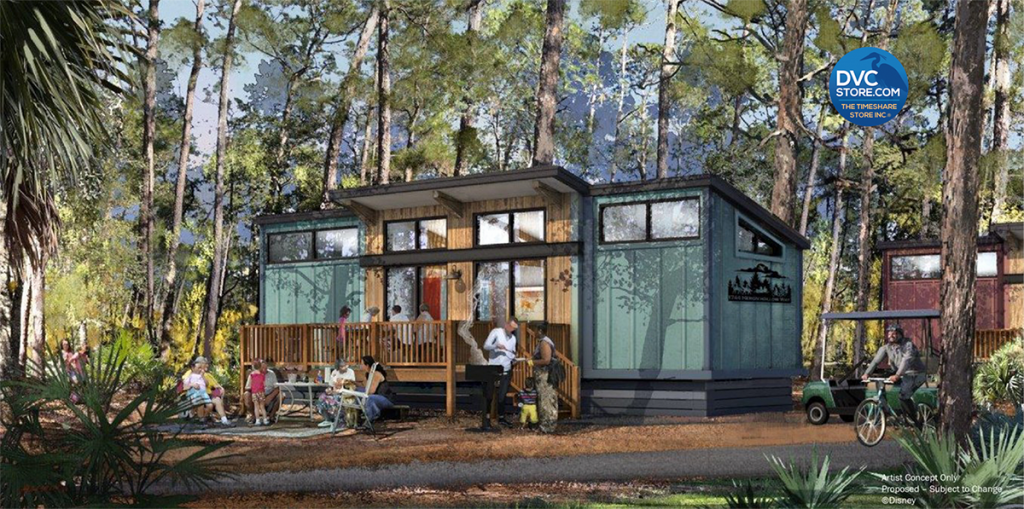 Original artist rendering of  Disney's Fort Wilderness Cabins 