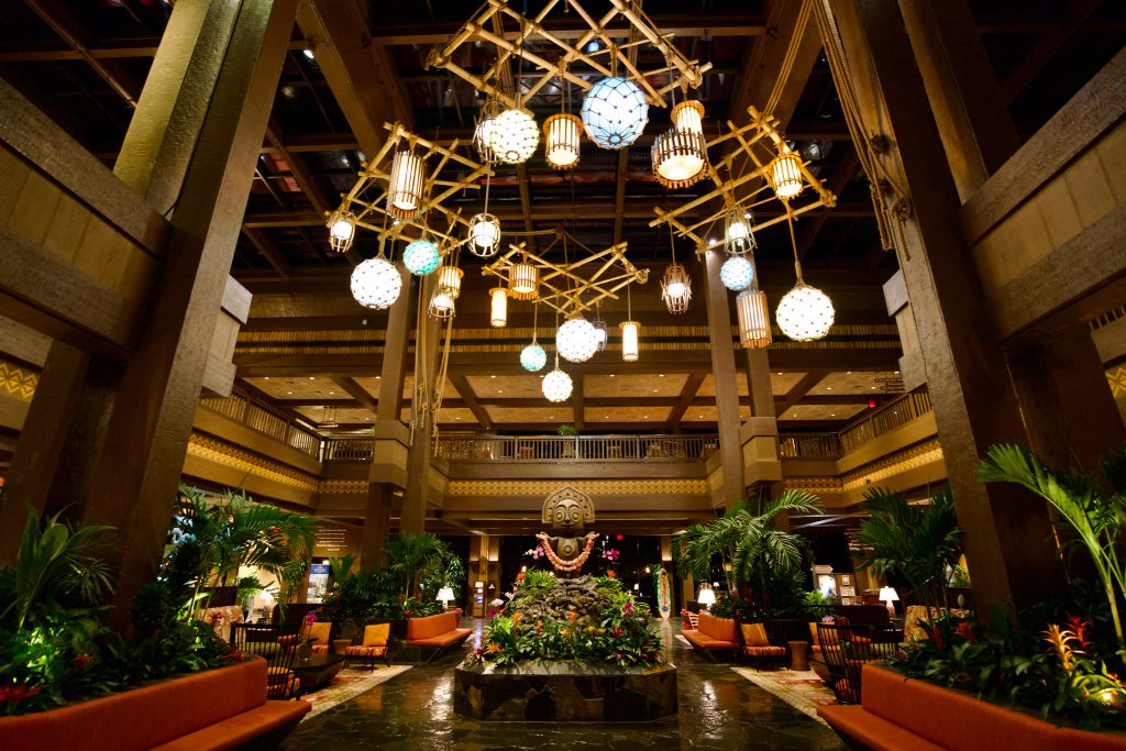 Disney's Polynesian and Bungalow's Lobby