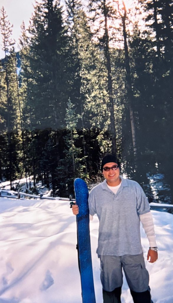Jason Padilla Enjoying snowboarding in the mountains of Colorado